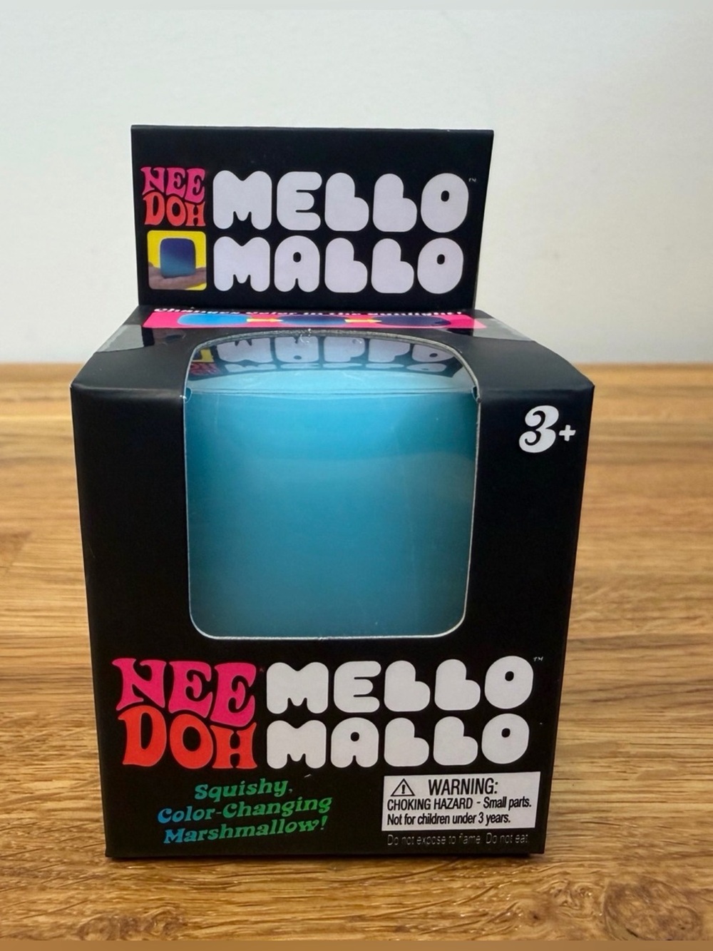 NeeDoh Mello Mallo Squishy Sensory Fidget Color Changing Marshallow - Blue